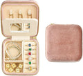 TAIMY Travel Jewelry Case, Small Plush Velvet Travel Jewelry organizer by TAIMY