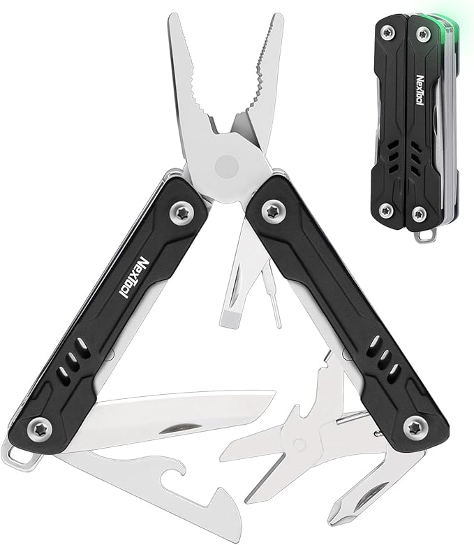 NexTool Mini Sailor S11 Keychain Multitool, 11-in-1 Compact EDC Pliers by NexTool