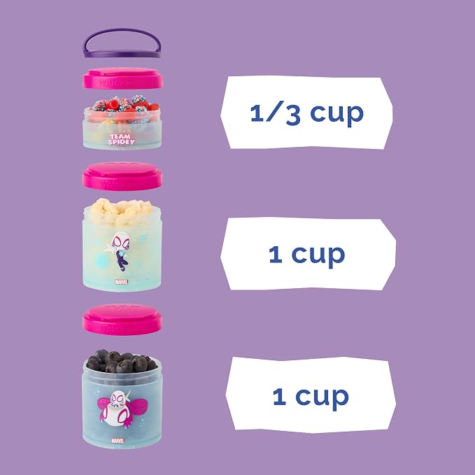 Whiskware Spider-Man Team Spidey Stackable Snack Containers - Image 4