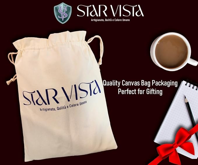 STAR VISTA Angelo 17.3" Vintage Full Grain Leather Laptop Backpack - Image 9
