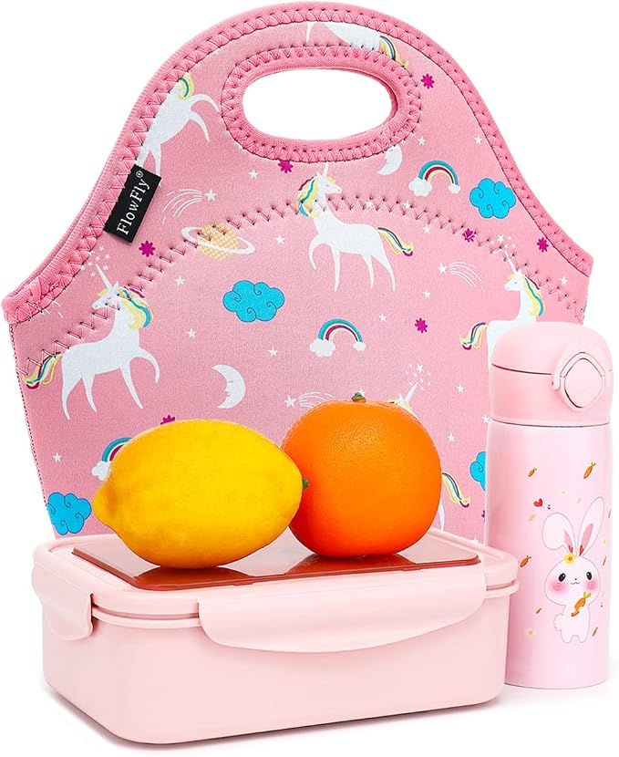 FlowFly Neoprene Lunch Tote Insulated Thermal Reusable Lunch Bag Box - Image 7