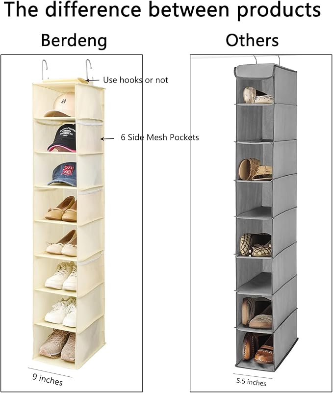 Hanging Shoe Organizer for Closet - Image 4