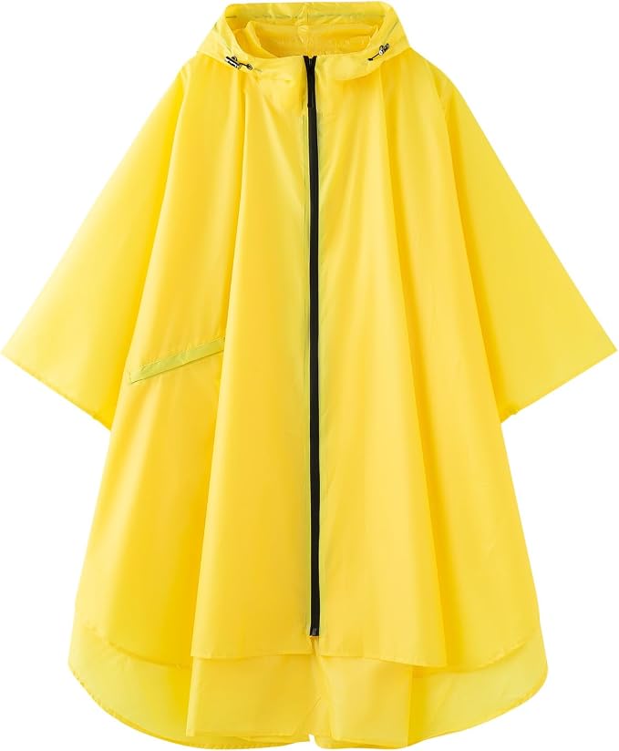 Cloak raincoat Unisex poncho Adult hooded men and women by Unknown