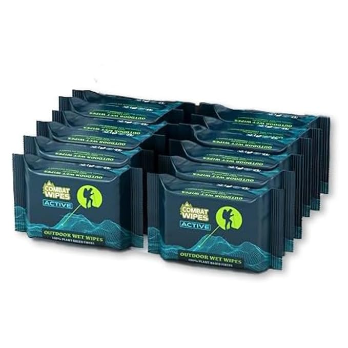 Combat Wipes ACTIVE Outdoor Wet Wipes by CombatWipes