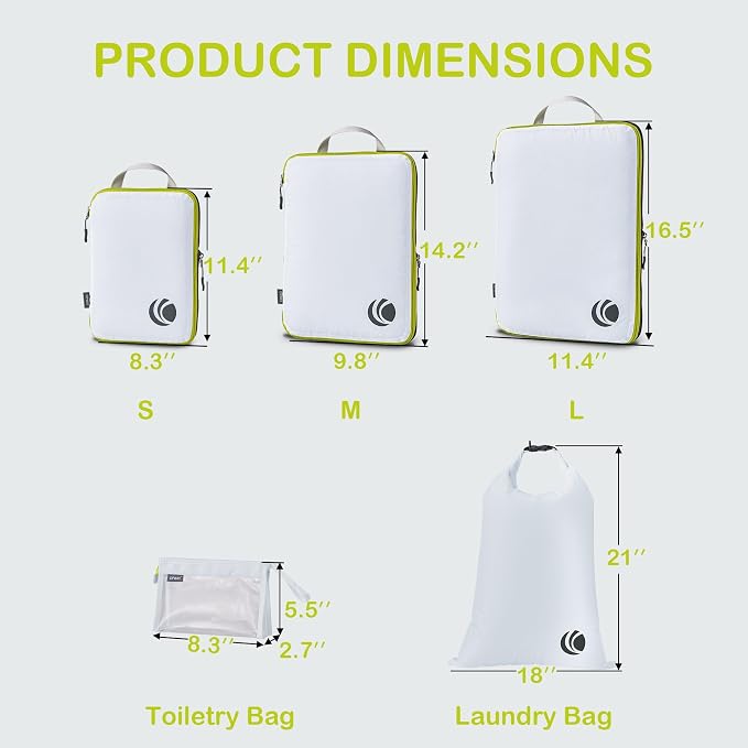Cipway Compression Packing Cubes, Ultralight Luggage Organizer Bags - Image 4