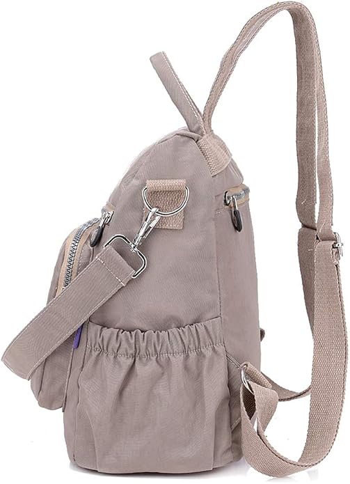 MINTEGRA Women Shoulder Backpack Multi-Pocket Nylon Purse Large Capacity - Image 3