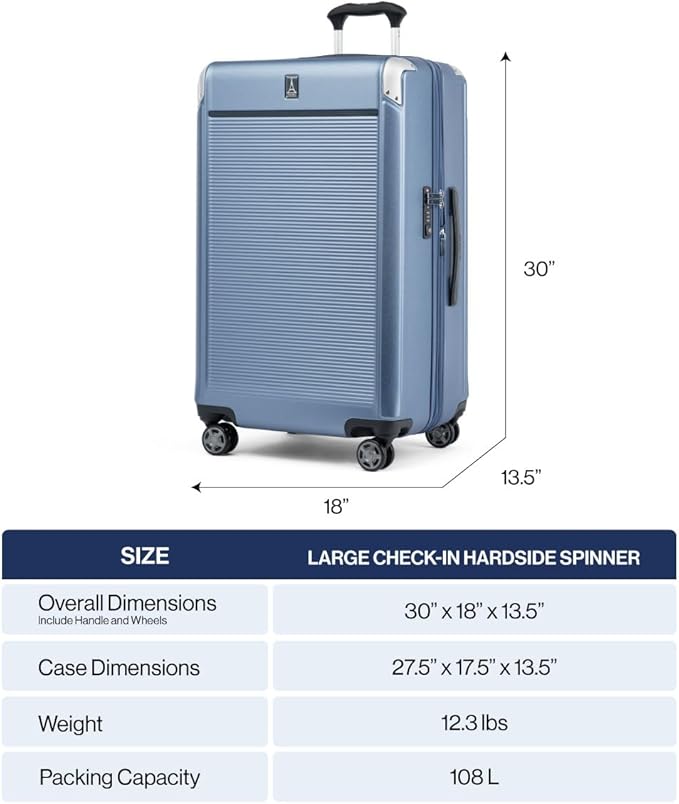 Travelpro Platinum Elite Hardside Expandable Checked Luggage, 8 Wheel Spinner - Image 6