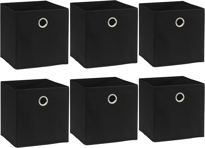 SIMPLE HOUSEWARE 11-Inch Collapsible Fabric Cube Storage Bin - Image 4