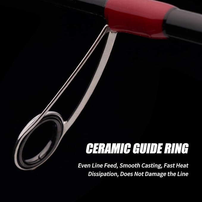 PURELURE Fishing Rod Telescopic, Carbon Fiber Spinning Casting Travel Rod - Image 7