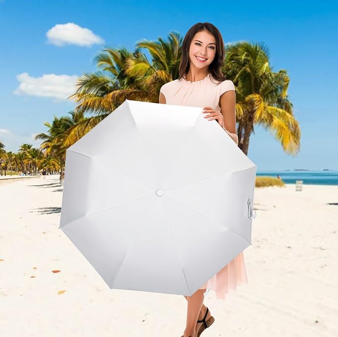 Cuby UV Sun Umbrella Compact Folding Umbrella lightweight Portable Manual - Image 4