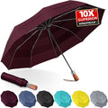 3T Wind Armor Travel Umbrella Compact Easy Auto Open Close Folding Umbrellas by LFLFWY