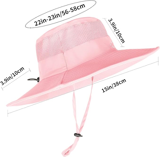 Sun Hats for Men Women Fishing Hat UPF 50+ Breathable Wide Brim Summer UV - Image 6