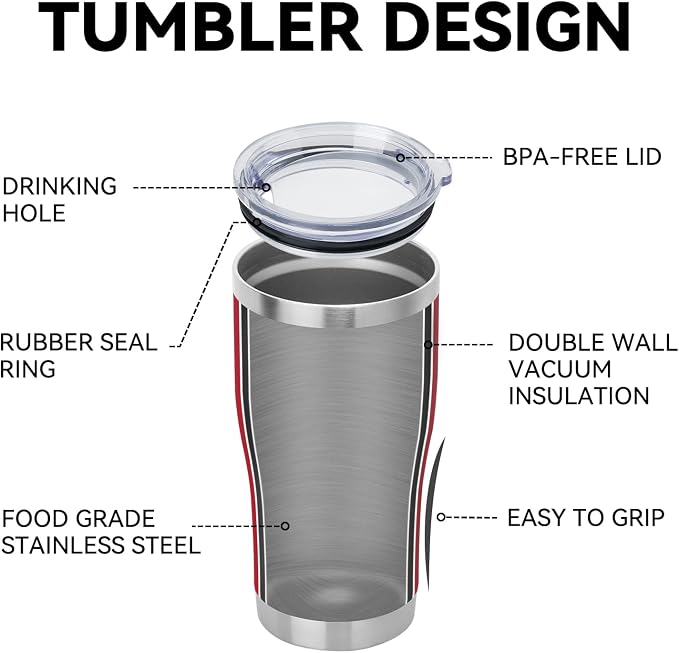 DOMICARE 20oz Tumbler with Lid Stainless Steel Tumblers Bulk, Double Wall - Image 4