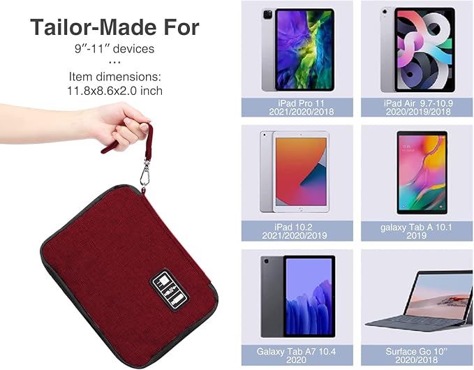 Luxtude Cord Organizer Travel, Cable Organizer Bag, Portable Electronics - Image 4