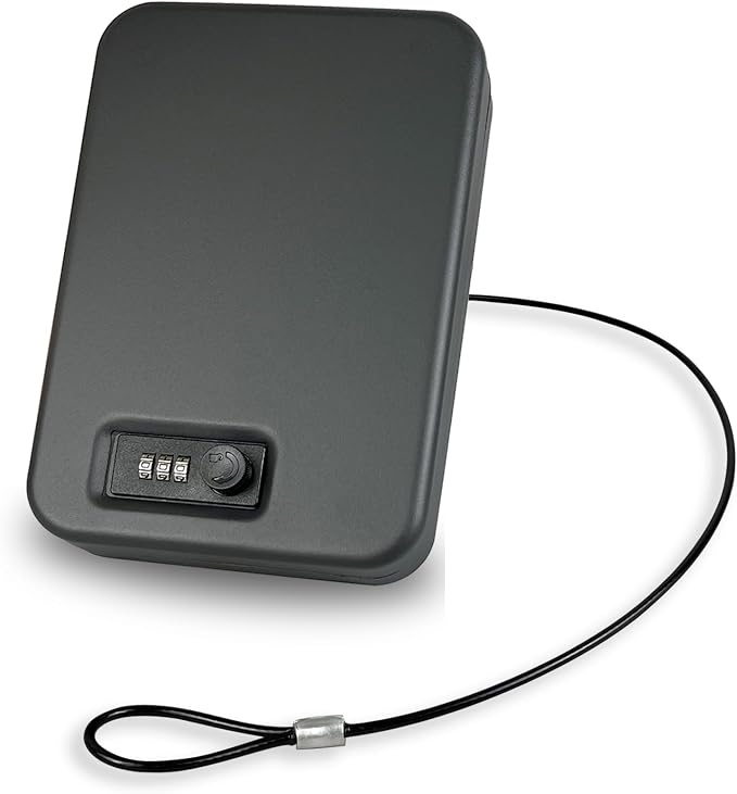 Small Gun Safe - Portable Gun Lock Box by YIYITOOLS