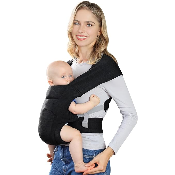 Newborn Carrier, Cozy Baby Carrier, Ergonomic Cross-Back Wrap, Hands-Free by KIDIRA