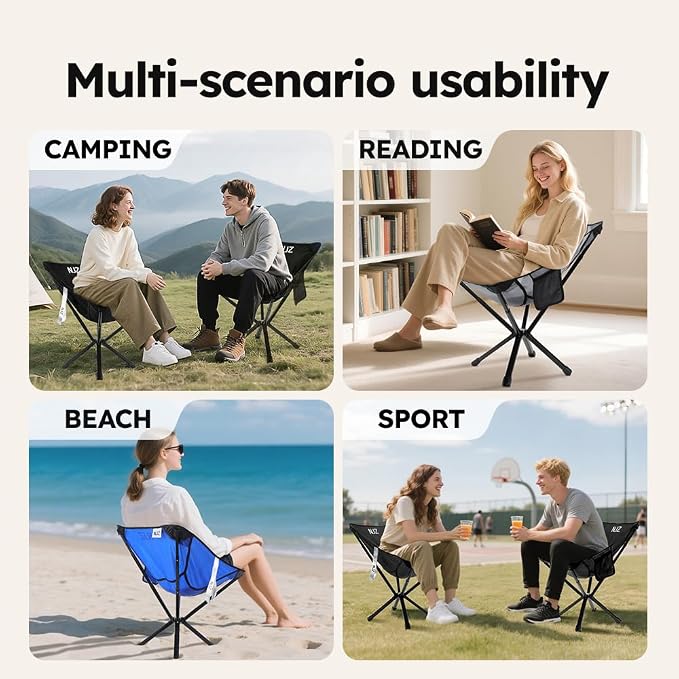 Small Camping Chair, Compact Folding Camping Chair - Image 4