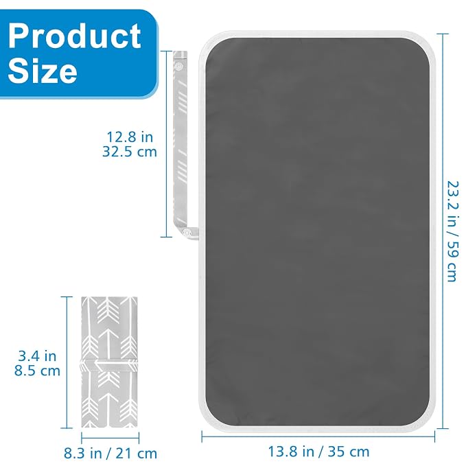 Accmor Portable Diaper Changing Pad, Waterproof Foldable Baby Changing Mat - Image 7