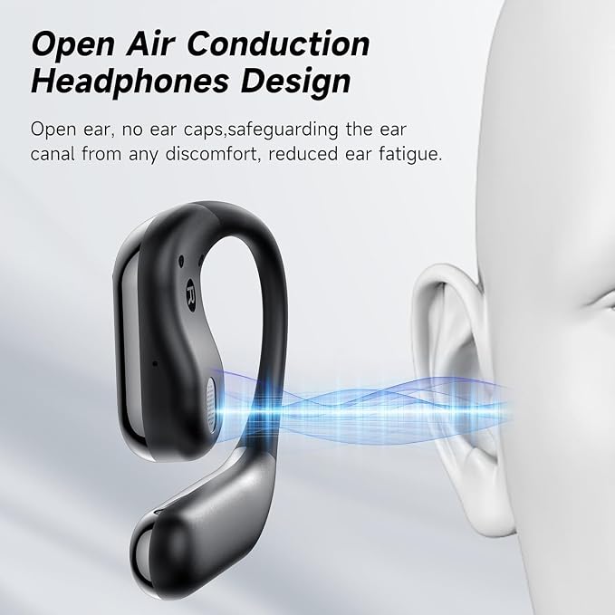 Open Ear Bluetooth 5.4 Headphones, Wireless Earbuds Sport Over Earphones - Image 7