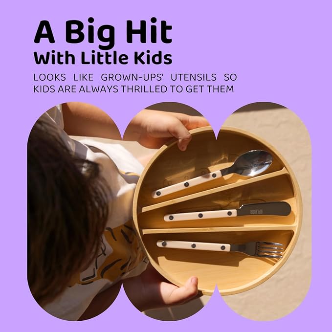 Kids Silverware Set, Stainless Steel Toddler Silverware - Image 2