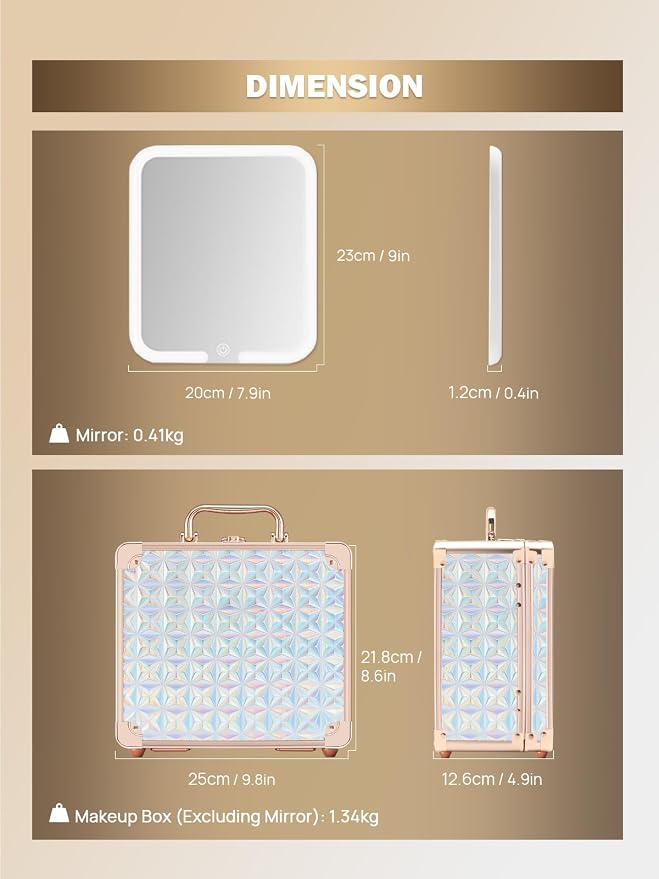 OMIRO Makeup Case, Makeup Bag - Image 2
