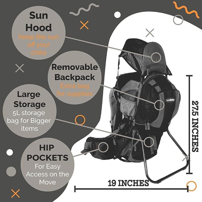 2-in 1 Baby Backpack Carrier - Image 3