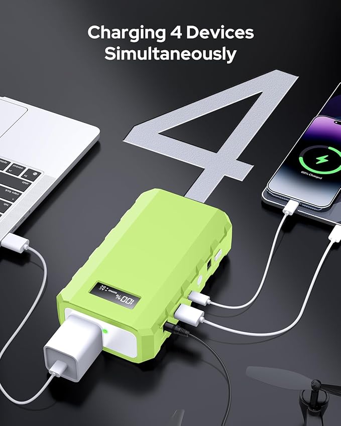 Apowking Power Bank with AC Outlet, 65W Portable Laptop Battery Bank Fast - Image 3