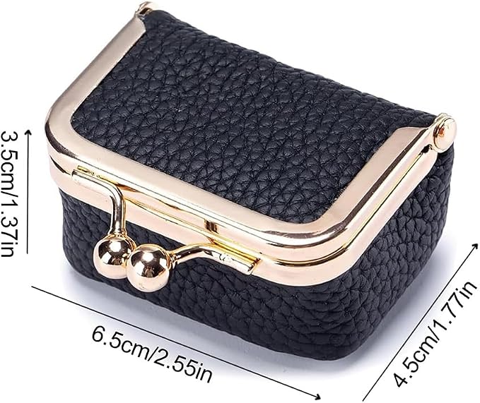 Custom Name & Birth Month Flower Mini Leather Jewelry Box – Vintage Kiss Lock - Image 2