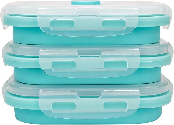 CCyanzi 3piece Collapsible Food Storage Containers by CCyanzi