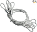 4 pcs 20 inch 5mm Thickness Vinyl Cover Coated Galvanized Steel Wire Cable by Bytiyar