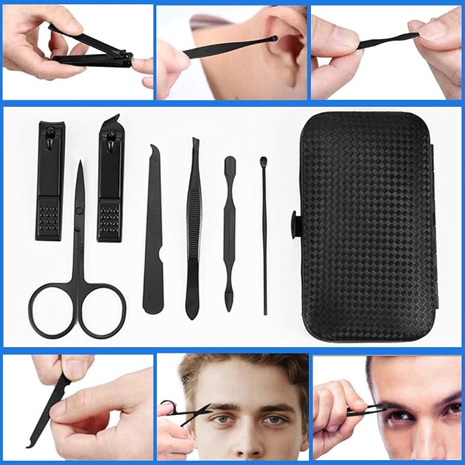 7pcs Manicure set, Nail Clippers Kit, Stainless Steel Manicure Kit, Nail - Image 4