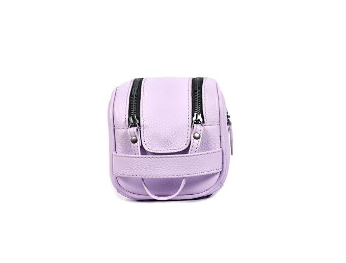 10" Premium Leather Toiletry Travel Pouch - Image 4