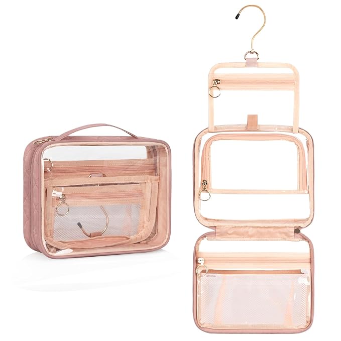 Clear Cosmetic Bags, Hanging Toiletry Bag - Image 8