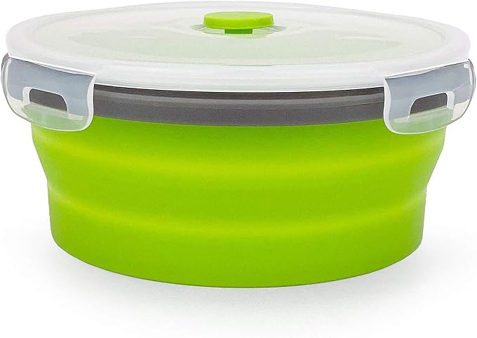 CARTINTS 1200ml Large Collapsible Meal Prep Containers, Reusable Silicone Food - Image 2