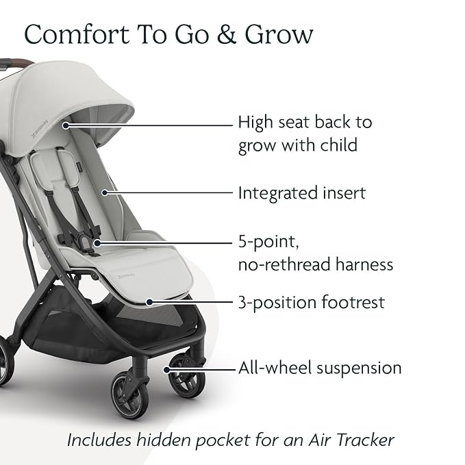 UPPAbaby Minu V3 Travel Stroller | Lightweight + Compact Design | One-Hand Fold - Image 5