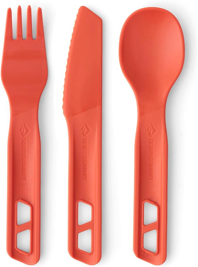 Sea to Summit Passage Camp Cutlery Set, Spoon and Knife, Spicy Orange by SeaToSummit