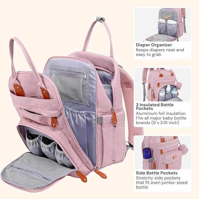 BabbleRoo Diaper Bag Backpack - Image 4