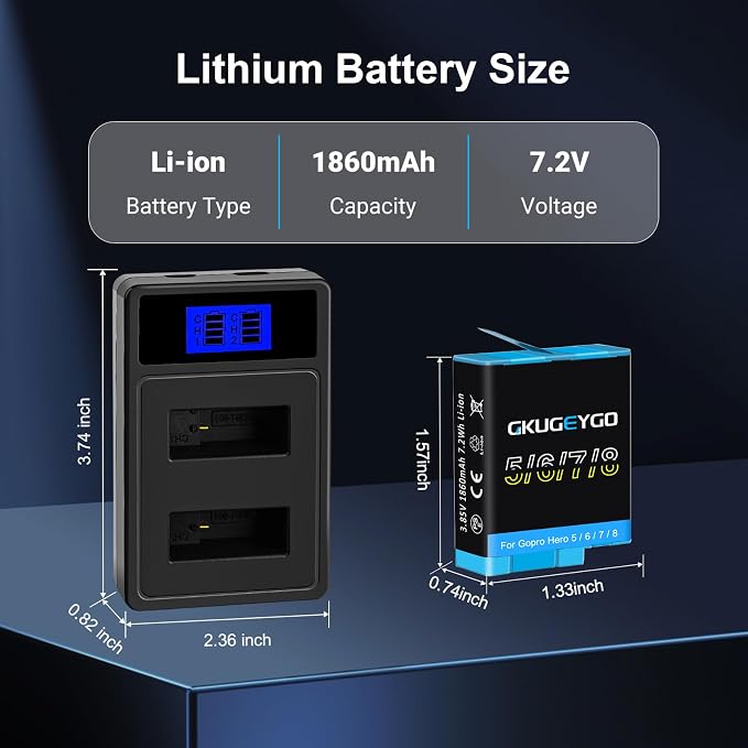 Rechargeable Battery Charger Kit Compatible - Image 5