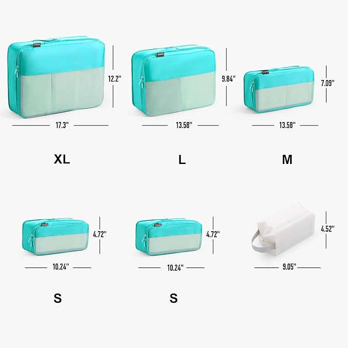 6 Set Compression Packing Cubes - Image 4