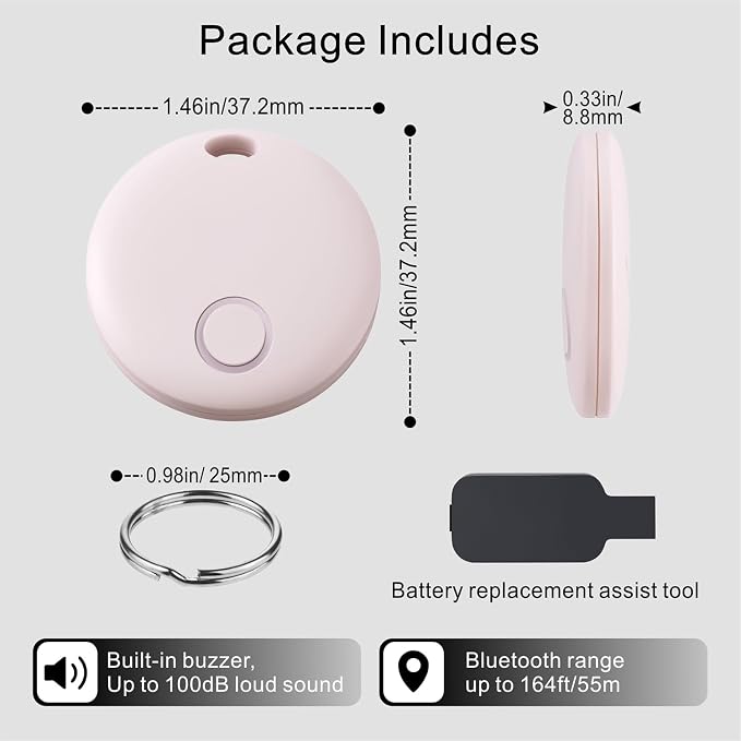 Air Tracker 4 Pack, Smart Bluetooth Tracker Works - Image 8