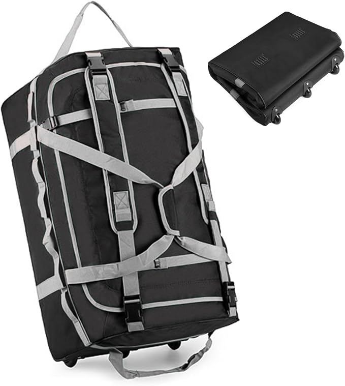 Foldable Rolling Duffle Bag by XFGSYXS