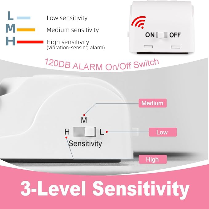 Portable Door Stop Alarm, No Installation Required, Provides Security - Image 4