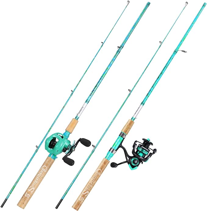 Sougayilang Fishing Rod and Reel Combo, 2-Piece 5-Foot 6-Inch Graphite & by Sougayilang