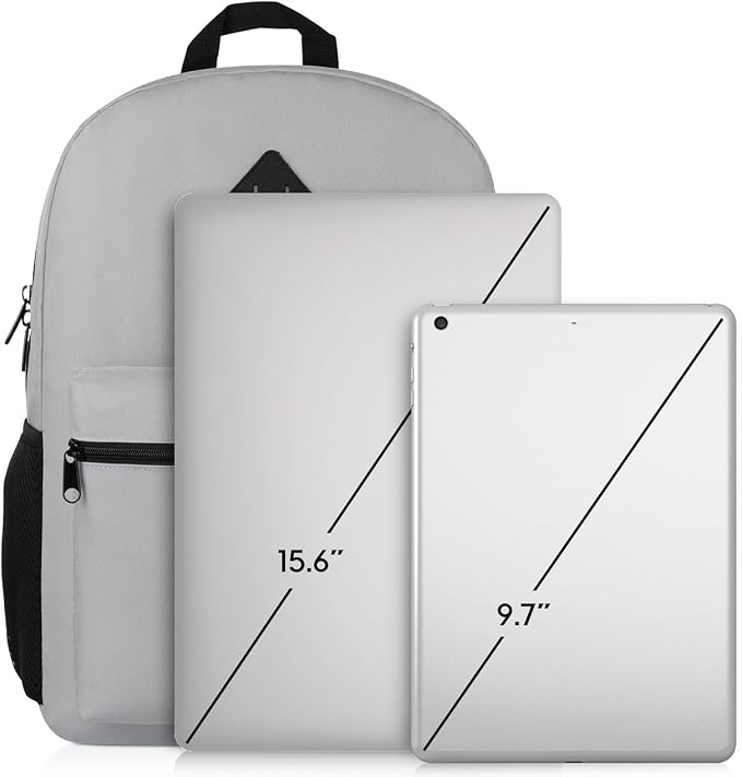 Unisex School Backpack, Classic Bookbag Adults and Teens Schoolbag - Image 7