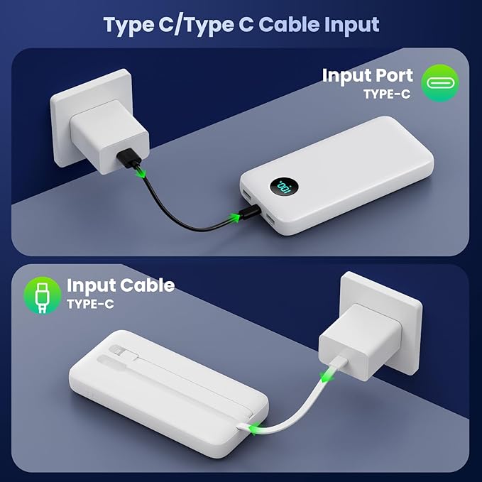 Portable Charger 40, 800mAh Power Bank, 25W PD QC 4.0 Fast Charging Portable - Image 6