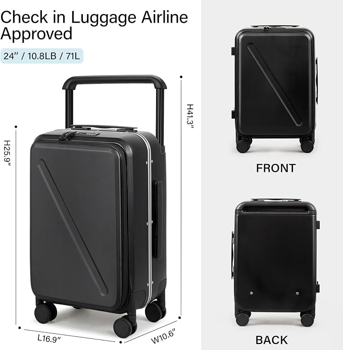 MILADA Wide Handle Luggage - Image 3