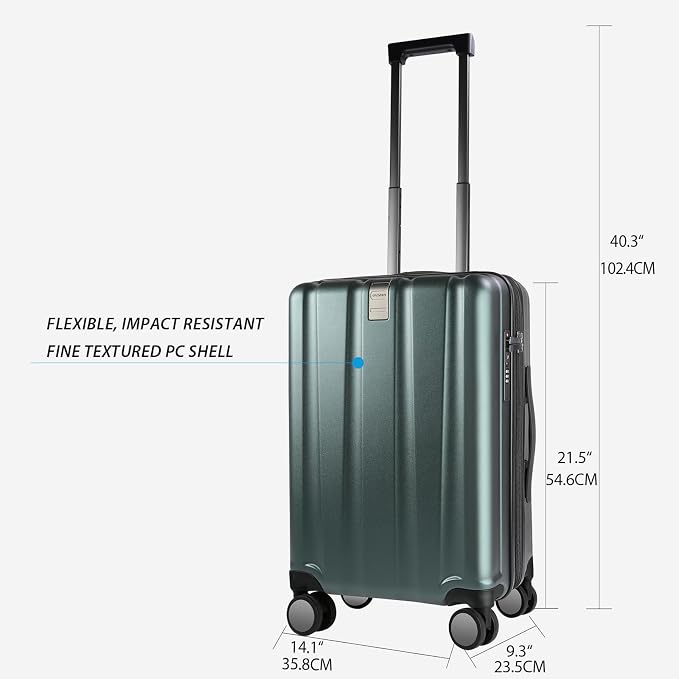 KROSER Hardside Expandable Carry On Luggage - Image 2