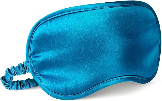 Breathable Silk Sleep Mask Blindfold, Elastic Blackout Eye Cover Headband by LULUSILK