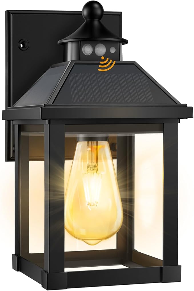 Solar Porch Lights Outdoor, Solar Sconce Lights Outdoor by AEQ