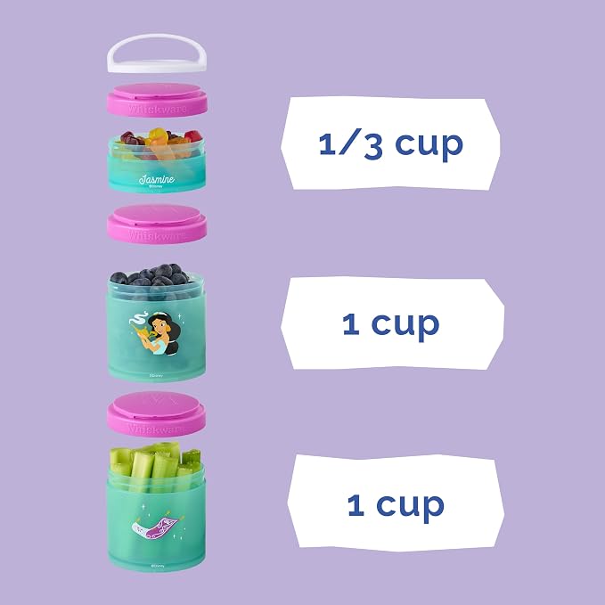 Whiskware Disney Princess Aladdin, Stackable Snack Containers - Image 4